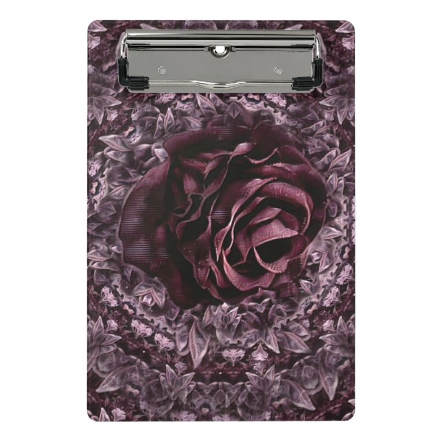Rose Mandala  Mini Clipboard (Front)
