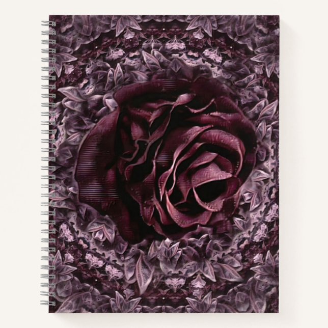 Rose Mandala  Notebook (Front)