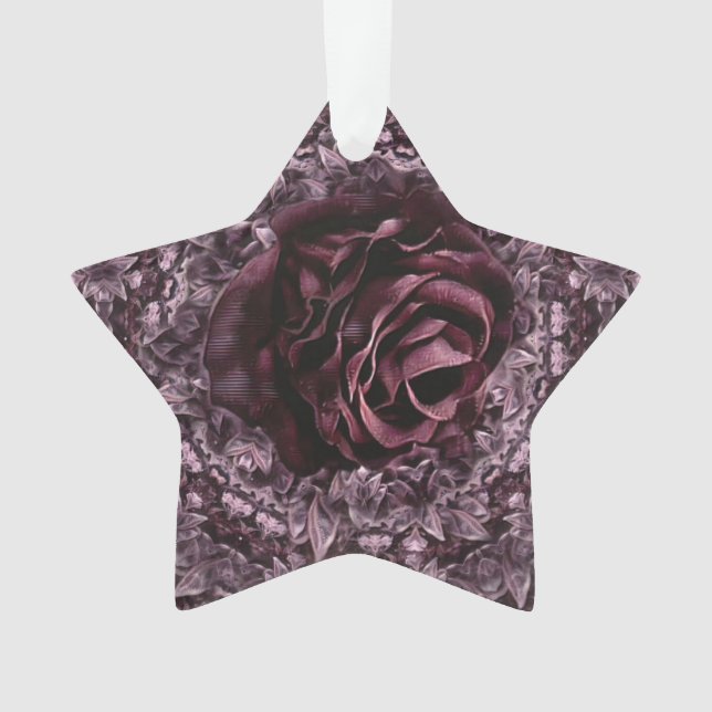 Rose Mandala  Ornament (Front)