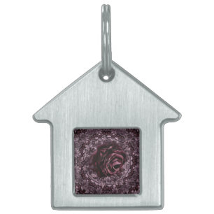 Rose Mandala  Pet ID Tag