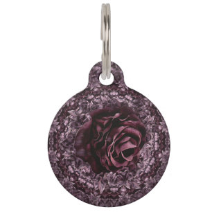 Rose Mandala  Pet Tag