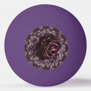 Rose Mandala  Ping Pong Ball
