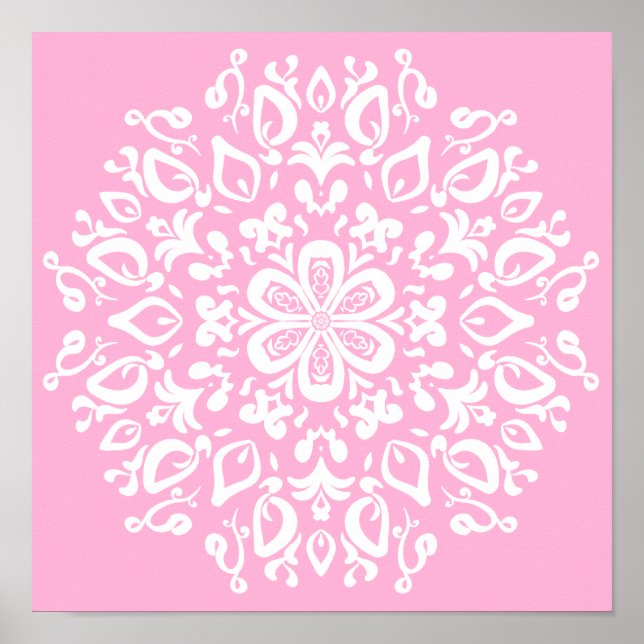 Rose Mandala Poster (Front)