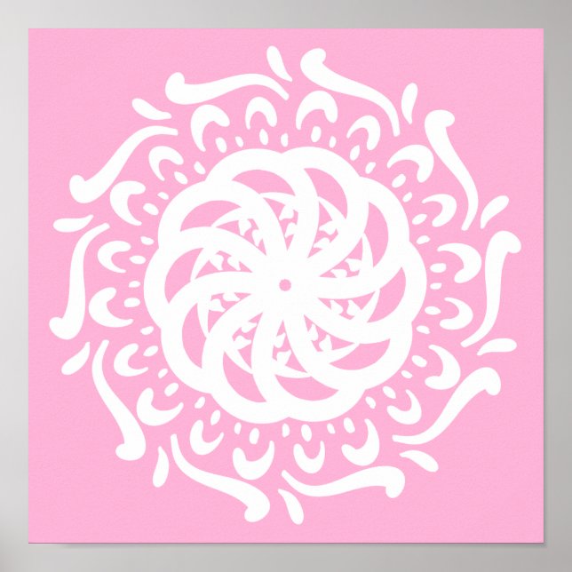 Rose Mandala Poster (Front)