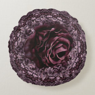 Rose Mandala  Round Cushion