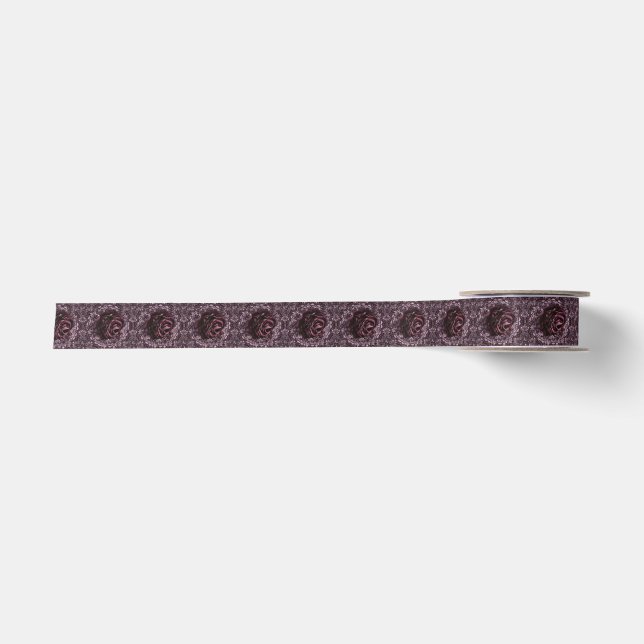Rose Mandala  Satin Ribbon (Front)