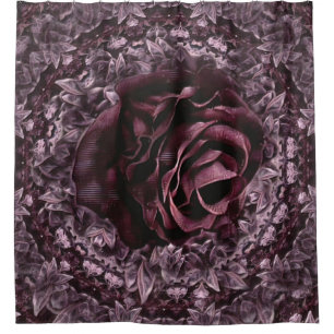Rose Mandala Shower Curtain