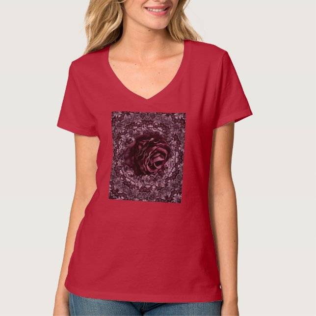 Rose Mandala  T-Shirt (Front)