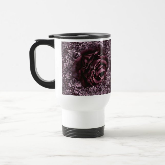 Rose Mandala  Travel Mug (Left)