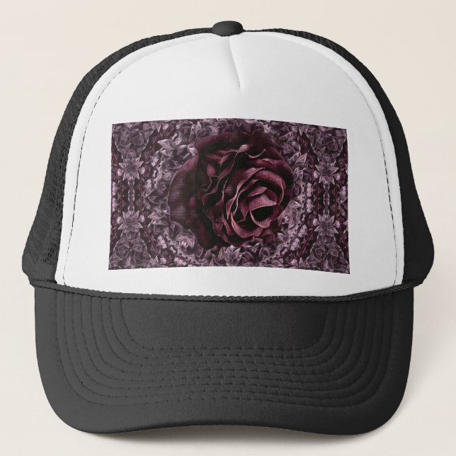 Rose Mandala  Trucker Hat (Front)