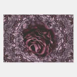Rose Mandala  Wrapping Paper Sheet