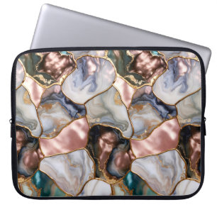 Rose Marble Laptop Sleeve Elegant Case