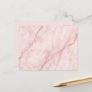 Rose Marble Organic Dusty Rose Blush Postcard