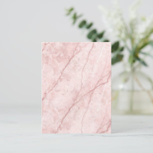Rose Marble Organic Dusty Rose Blush Postcard