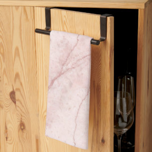 Rose Marble Organic Dusty Rose Blush Tea Towel