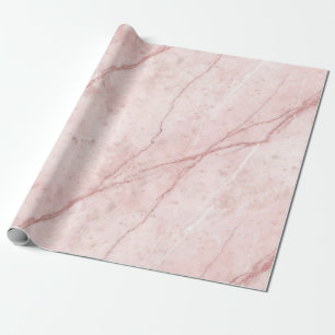 Rose Marble Organic Dusty Rose Blush Wrapping Paper