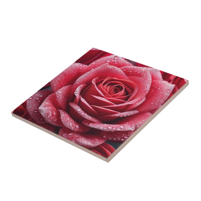 Rose Mark Ceramic Tiles : Add Charm to Your Walls (Side)