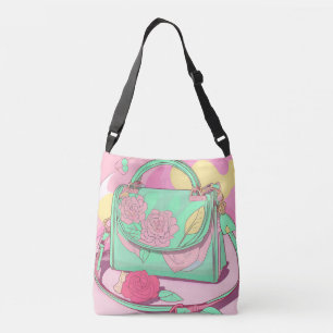 Rose Me a Purse AI art Crossbody Bag