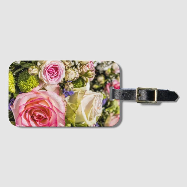 Rose Mix Two Luggage Tag (Front Horizontal)