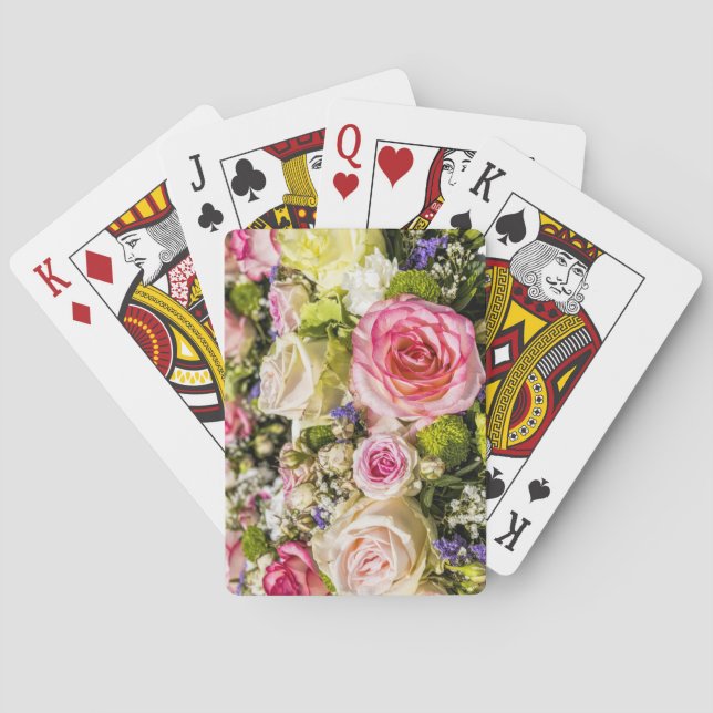 Rose Mix Two Playing Cards (Back)