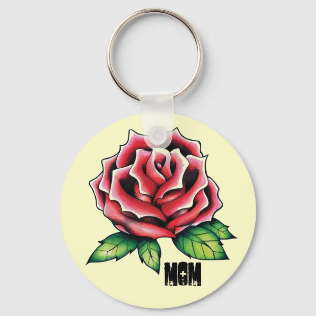 Rose, MOM Key Ring (Front)