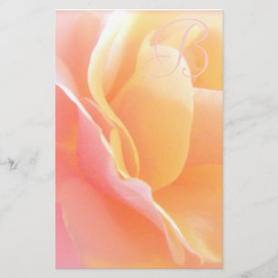 Rose Monogram Stationary Stationery