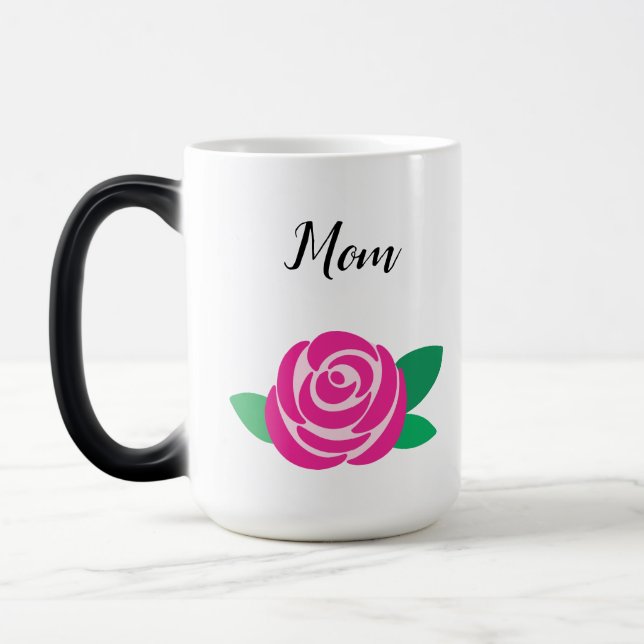 Rose Motif Personalised Mug (Left)