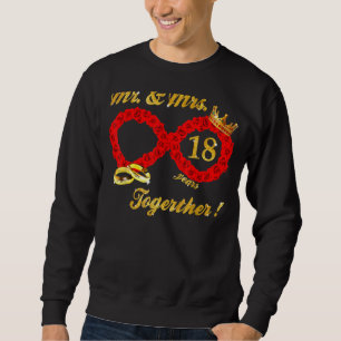 Rose Mr Mrs Infinite Love Together Married Couple  Sweatshirt