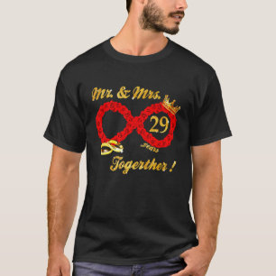 Rose Mr Mrs Infinite Love Together Married Couple  T-Shirt