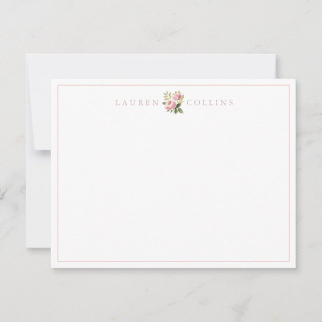 Rose Name Note Card (Front)