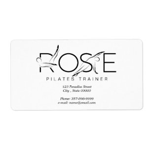 ROSE Name Pilates Instructor Label