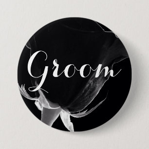 Rose Noire 7.5 Cm Round Badge