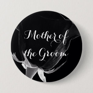Rose Noire 7.5 Cm Round Badge