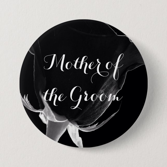 Rose Noire 7.5 Cm Round Badge (Front)