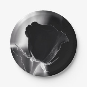 Rose Noire Paper Plate