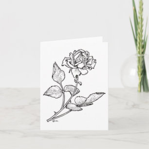 Rose Note Card