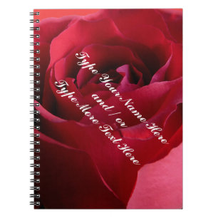 Rose Notebook Personalised Romantic Rose Book