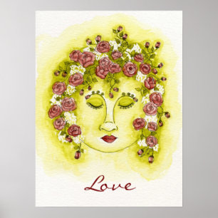 Rose Nymph Poster - Customise Saying