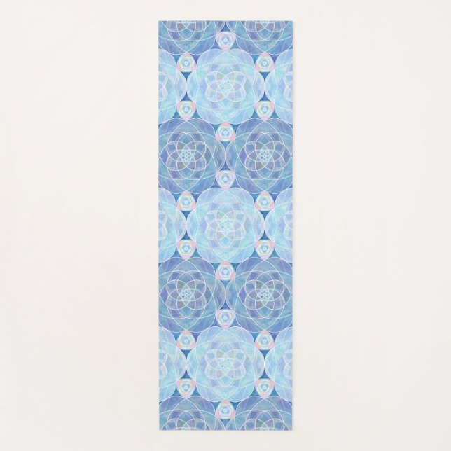 "Rose of Celestite" yoga mat (Front)