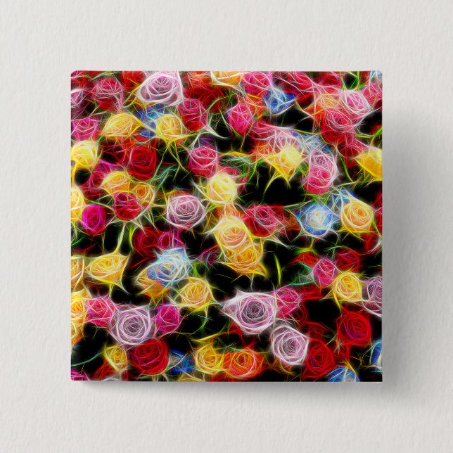 Rose of Feeling 15 Cm Square Badge (Front)