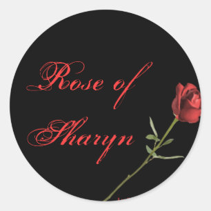 Rose of sharyn classic round sticker
