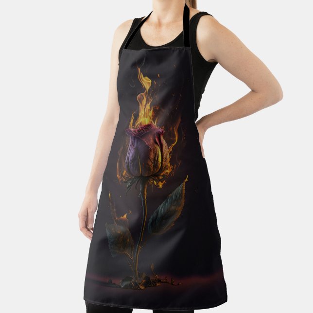 rose on fire apron (Insitu)