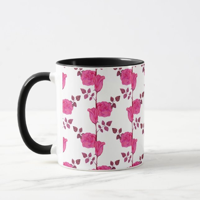 Rose on the Vine Classic Mug (Left)