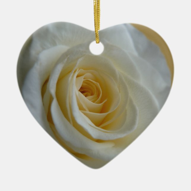 Rose Ornament Romantic White Rose Decorations (Front)