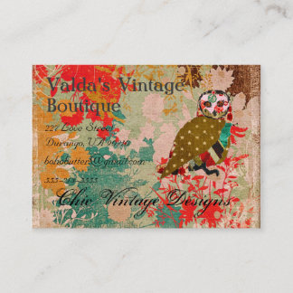 Rose Owl Boho Vintage  Business Cards