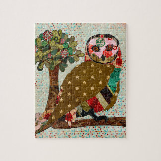 Rose Owl Floral Puzzle