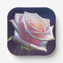 Rose Paper Plate