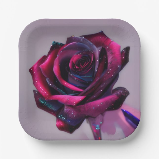 Rose Paper Plate (Front)