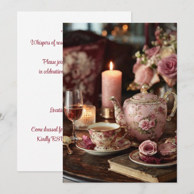 Rose Parlour | Candlelight Elegance Invitation (Front/Back)