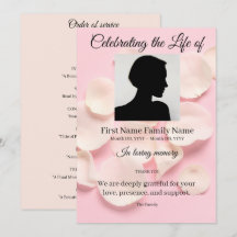 Rose patels pink order of service
